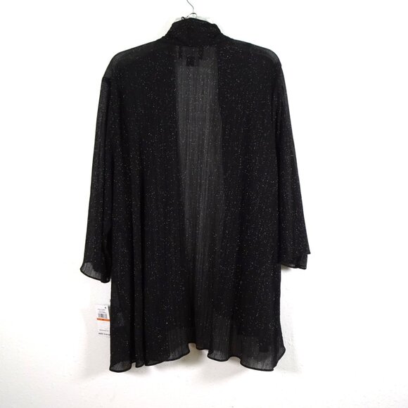 Alex Evenings Twinset Women’s Plus Size 3X Black Sparkle Cocktail Evening Flowy - Picture 10 of 14